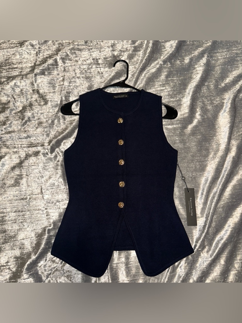 Emerson Lang Navy Vest NWT